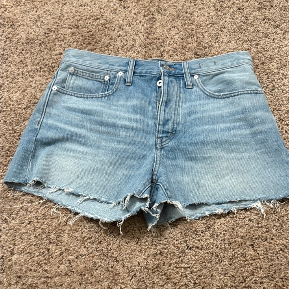Madewell Light Blue Jean Shorts